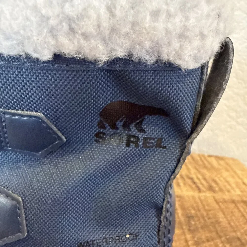 Sorel Unisex Toddler Yoot Pac Waterproof Snow Boots Size 8 Blue